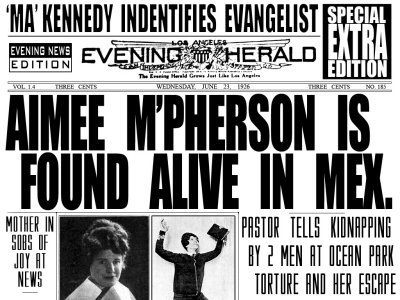 Aimee M'Pherson Is Found Alive in Mex.flat.jpg