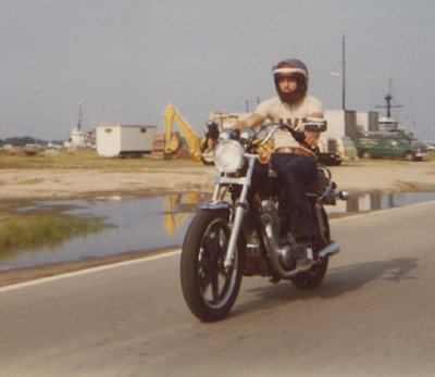 Me cruising at Little Creek, VA 1979.