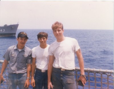 Crewmembers on deck