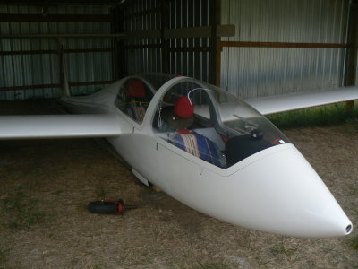A two-seat glider