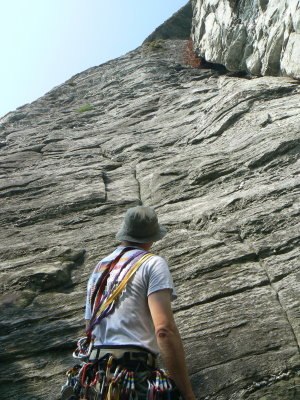 Climbing at Table Rock, NC Sept. 3 2007 [Gallery]