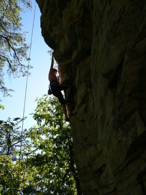 Rock climbing at Pilot Mtn 9/29/07 [gallery]