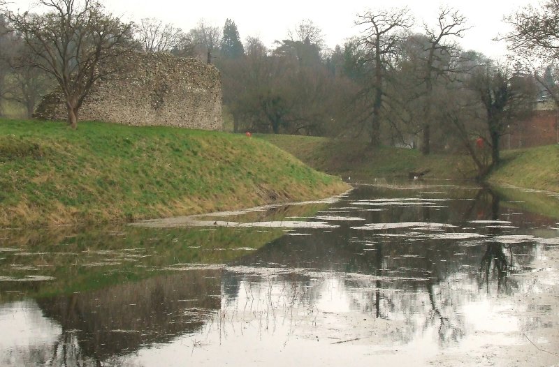 Berkhamsted Castle,the moat