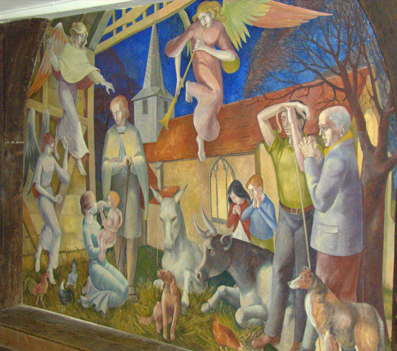 Painting of The Nativity,St.Margarets,Stanford Rivers.