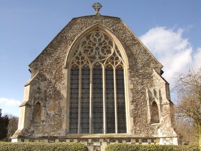 Tilty Parish Church,the east window