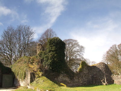 Lochmaben  Castle , interior , looking  northwest.