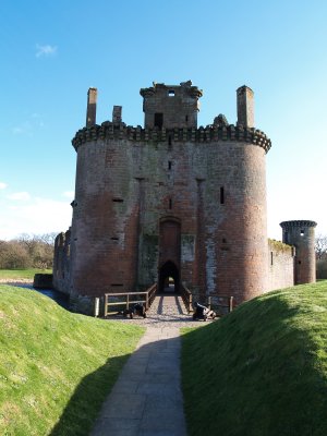 Caerlaverock Castle,the main entrance.