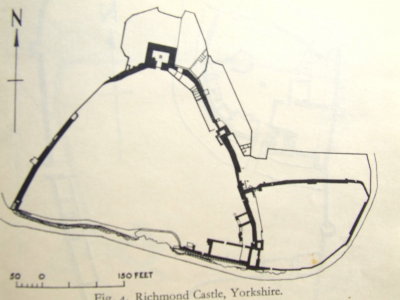 Richmond Castle:a plan of the remains