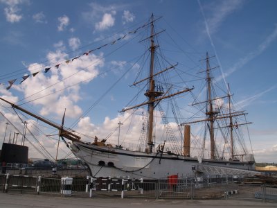 HMS Gannet,in dock at Chatham