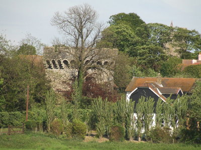 Cooling  Castle  gateway ,through  the  trees.