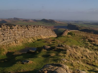 Hadrian's Wall,looking east from Winshield Crags.