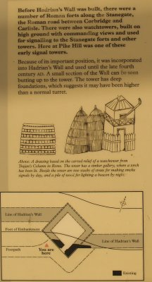 Pike Hill turret : Information board
