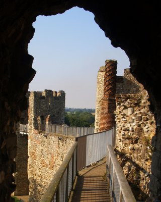 Framlingham Castle,the wallwalk