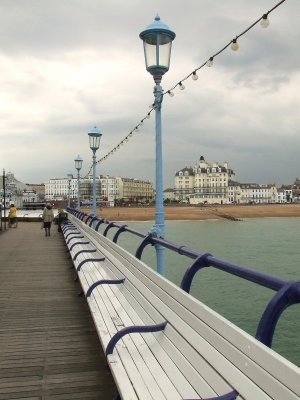Seating on Eastbourne pier