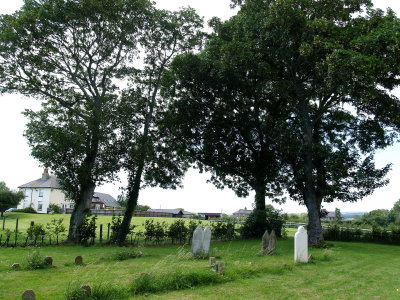 Ford Castle,site of,viewed from the churchyard.