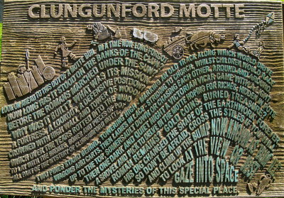 Clungunford Motte,display board