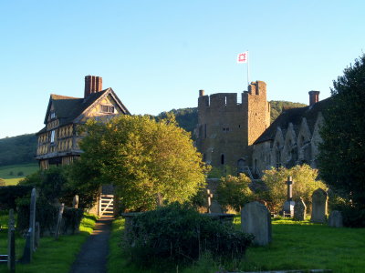 Evening at Stokesay Castle.