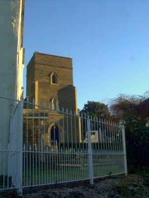 St.Mary's church,from Church Lane.