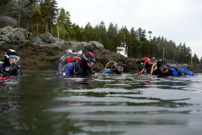 Entry point of the drift dive