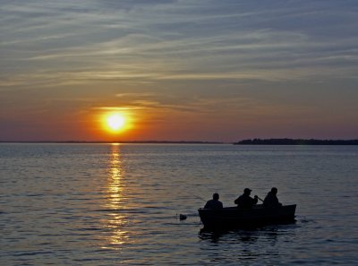 Fishing at Sunset