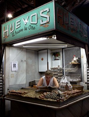 vendedora de huevos