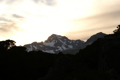 Sunset from MacKenzie Hut