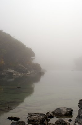 Morning Fog on Lake MacKenzie