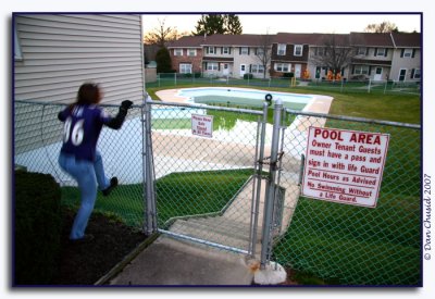 A Pennsylvania Rebel Climbing Over The Fence