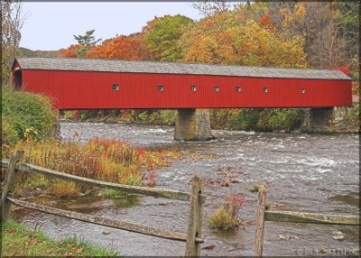 Hart Covered Bridge at the junction of Rt 7 and Rt 128. 