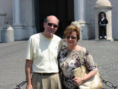 Jay and Gretchen at Il Quirinale