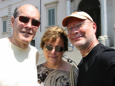 Jay, Gretchen,and Silvio at Il Quirinale
