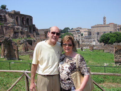 Jay and Gretchen at Il Foro Romano