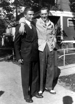 My faither with his cousin Izzy taken around 1939.
