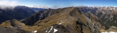 Avalanch peak panorama