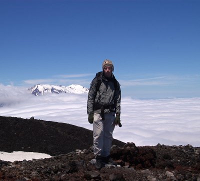 At the top of Mt. Ngauruhoe (2291m)
