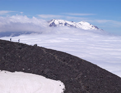 Mt. Ruapehu (2797m) from Mt. Ngauruhoe