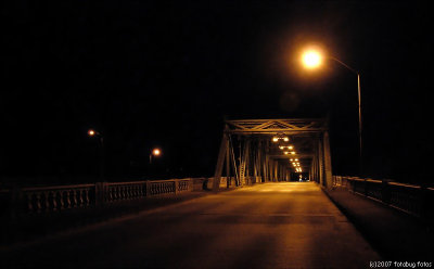 Dark and lonely bridge