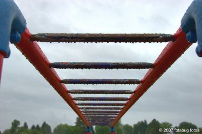 Playground in the rain