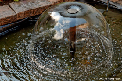 Water dome - a  backyard fountain
