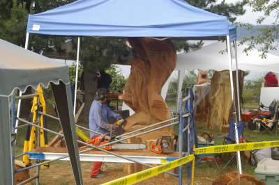 Annual Chainsaw Carving Competition in Campbell River