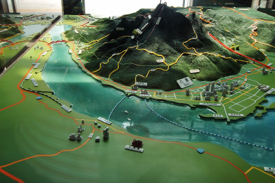 A terrain model of Kuanyin Mountain area