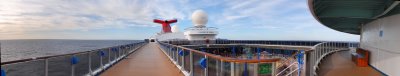 The Carnival Pride is sailing to her first destination - Puerto Vallerta