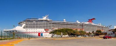 A full view of Carnival Pride docked at Puerto Vallarta
This is two images stitched by Autostitch
