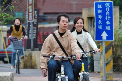 Happy bicycler