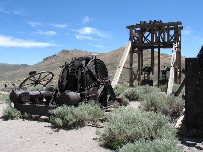 Mine Head Frame and Winch