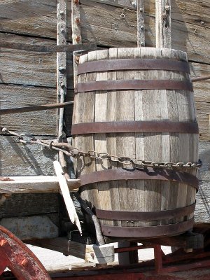 A Borax Wagon Water Barrel