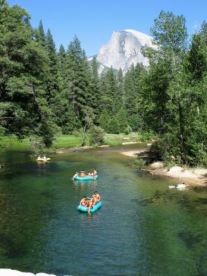 Half Dome and River Rafts