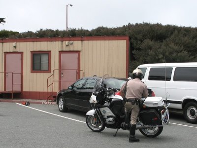 Black Car Found Parked in Police Slot = Citation