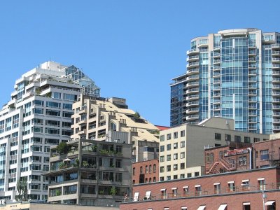 Residential Towers Overlooking Elliott Bay