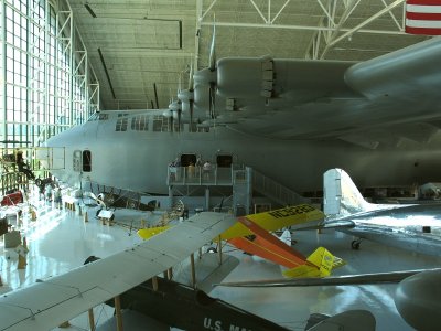 Half of the  8 Engines of this Huge Airplane in View